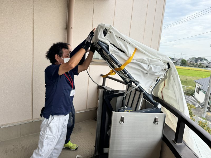 救助袋の展張点検