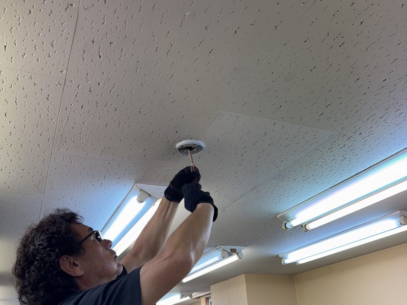 感知器の交換工事